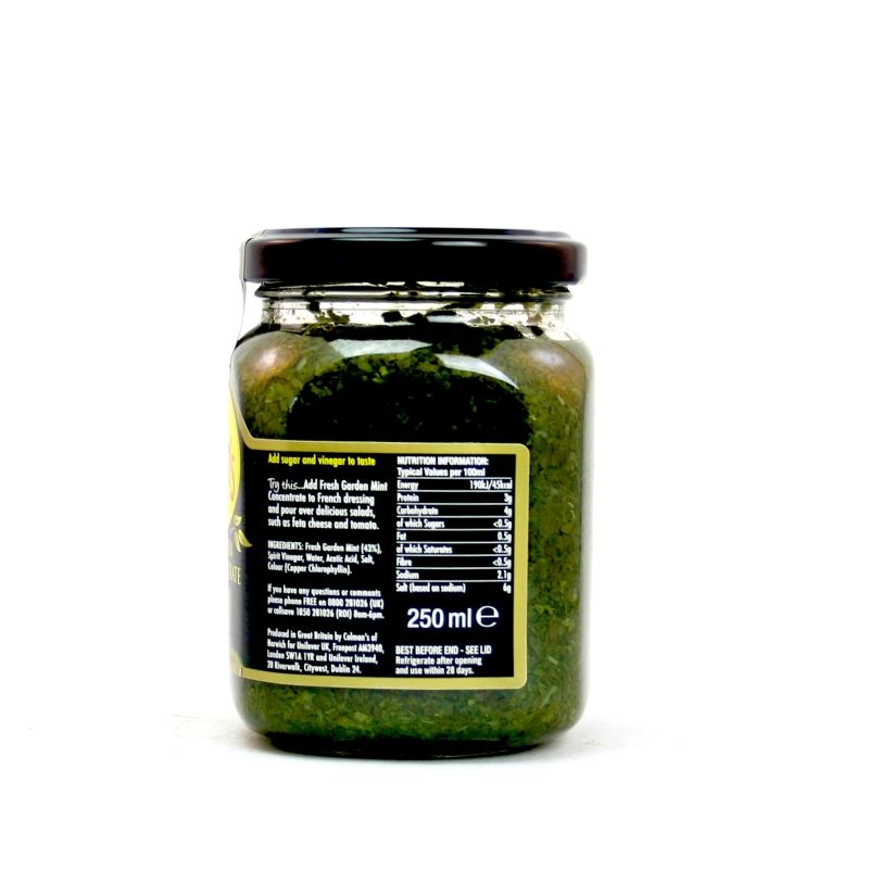 Salsa de menta concentrada 250 ml Colman's www.cocinista.es