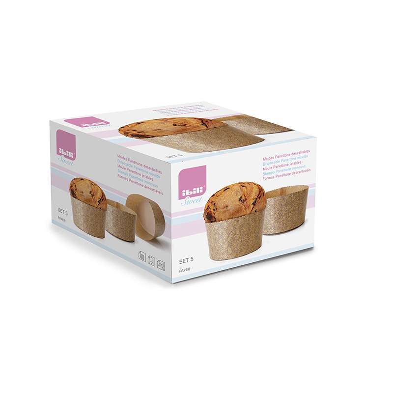 compartir Pasteles partícipe Moldes para Panettone desechables - 14 x 10 cm Ibili |...