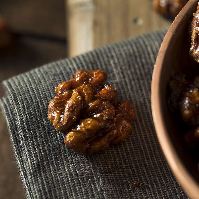 Nueces caramelizadas en Manitol 